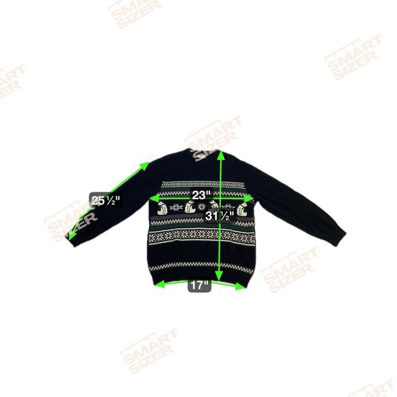 Men’s Fair Isle Nordic Cotton Pullover Sweater Holiday Bears Docker’s Sz XL - Picture 12 of 12